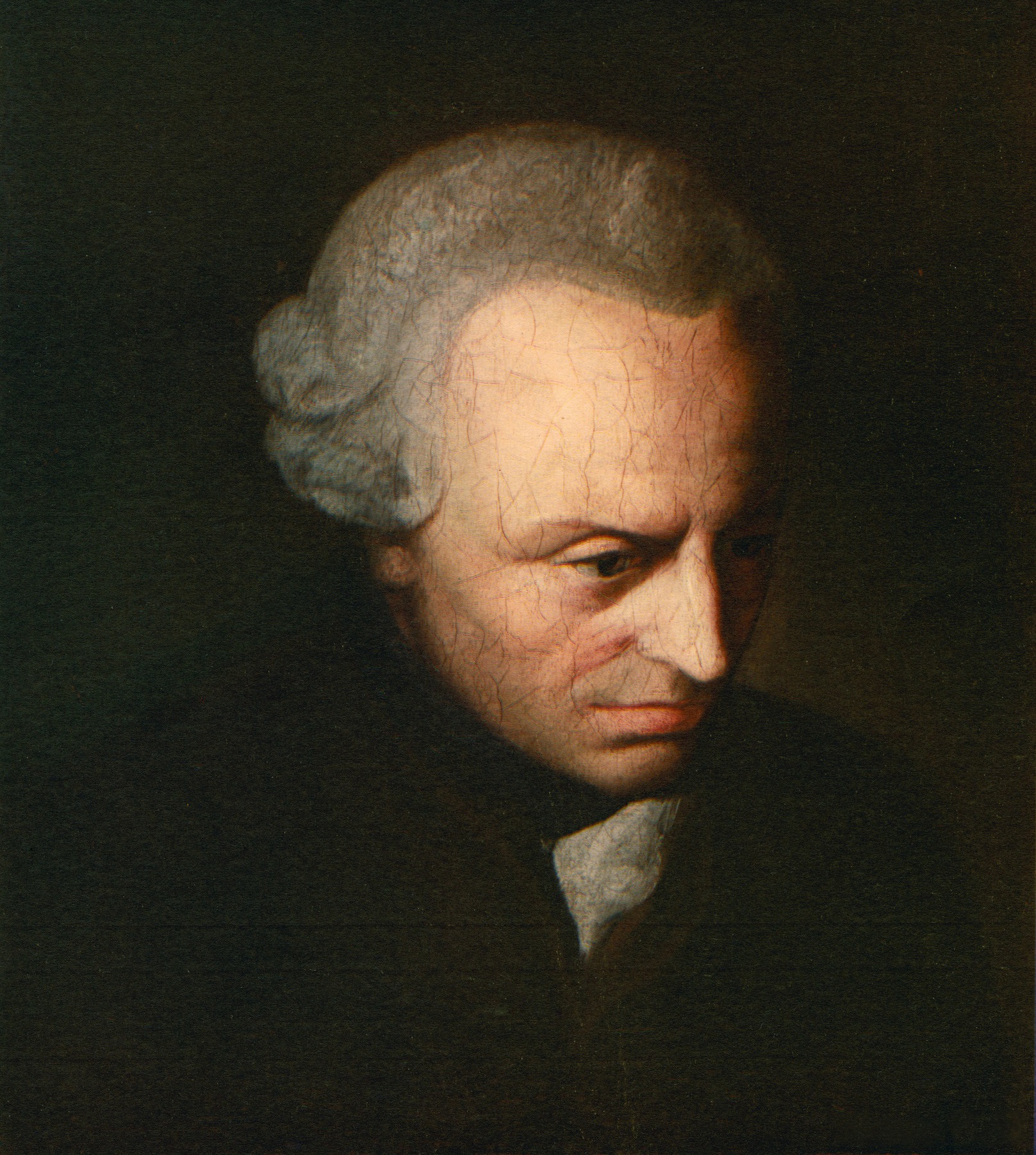 Retrato de Immanuel Kant do final do século XVIII